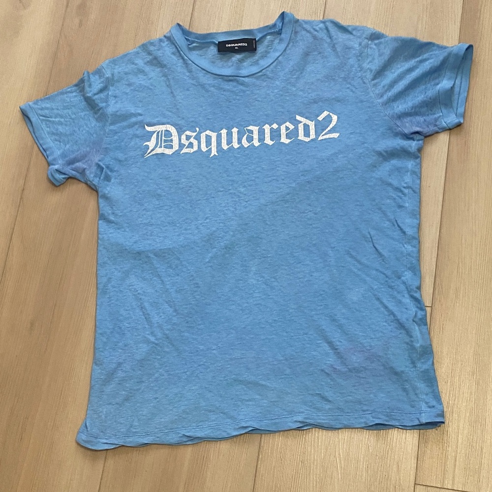 DSQUARED2 Light Blue Logo Tee